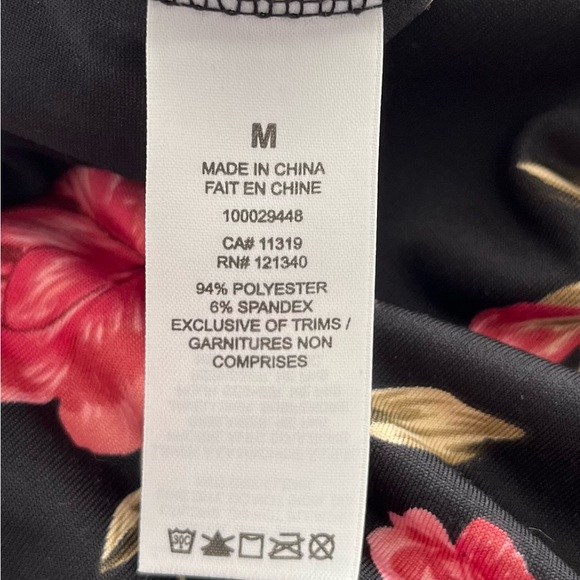 DYNAMITE Black Floral Double Layer Tank Top Size M - Picture 9 of 9